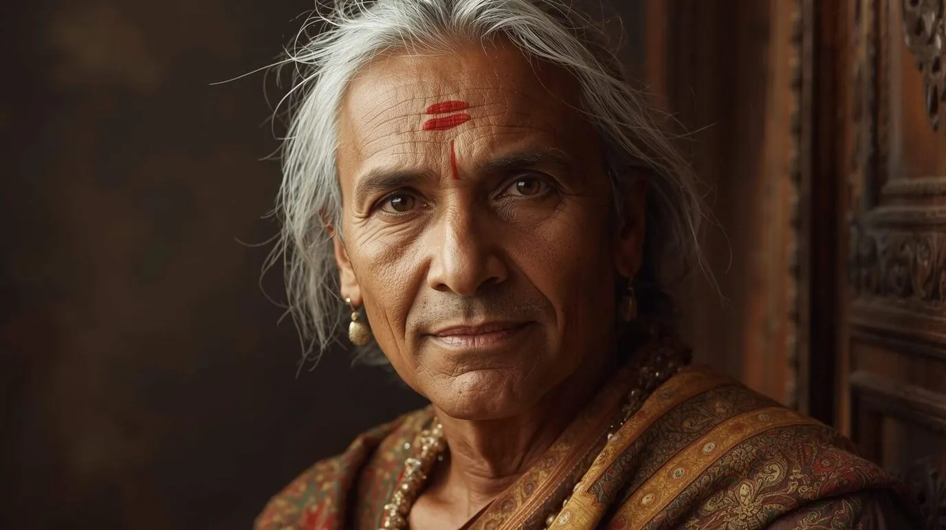 Portrait d'Abhinavagupta, philosophe indien du Cachemire, maître de l'esthétique et de la métaphysique tantrique