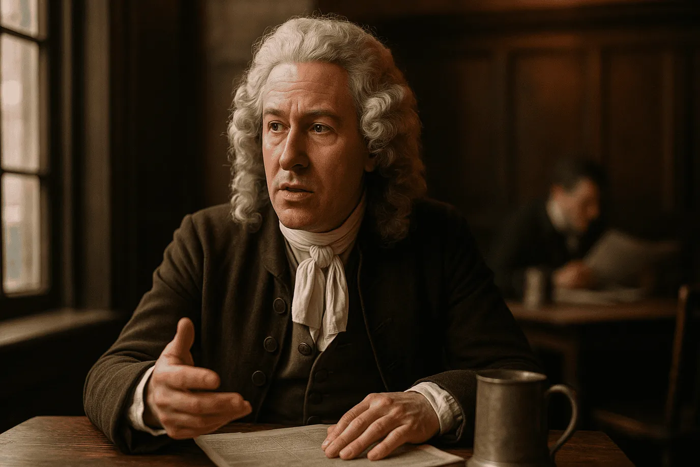 Image fictive d'Anthony Ashley-Cooper, 3ᵉ comte de Shaftesbury, qui ne représente pas réellement le philosophe anglais