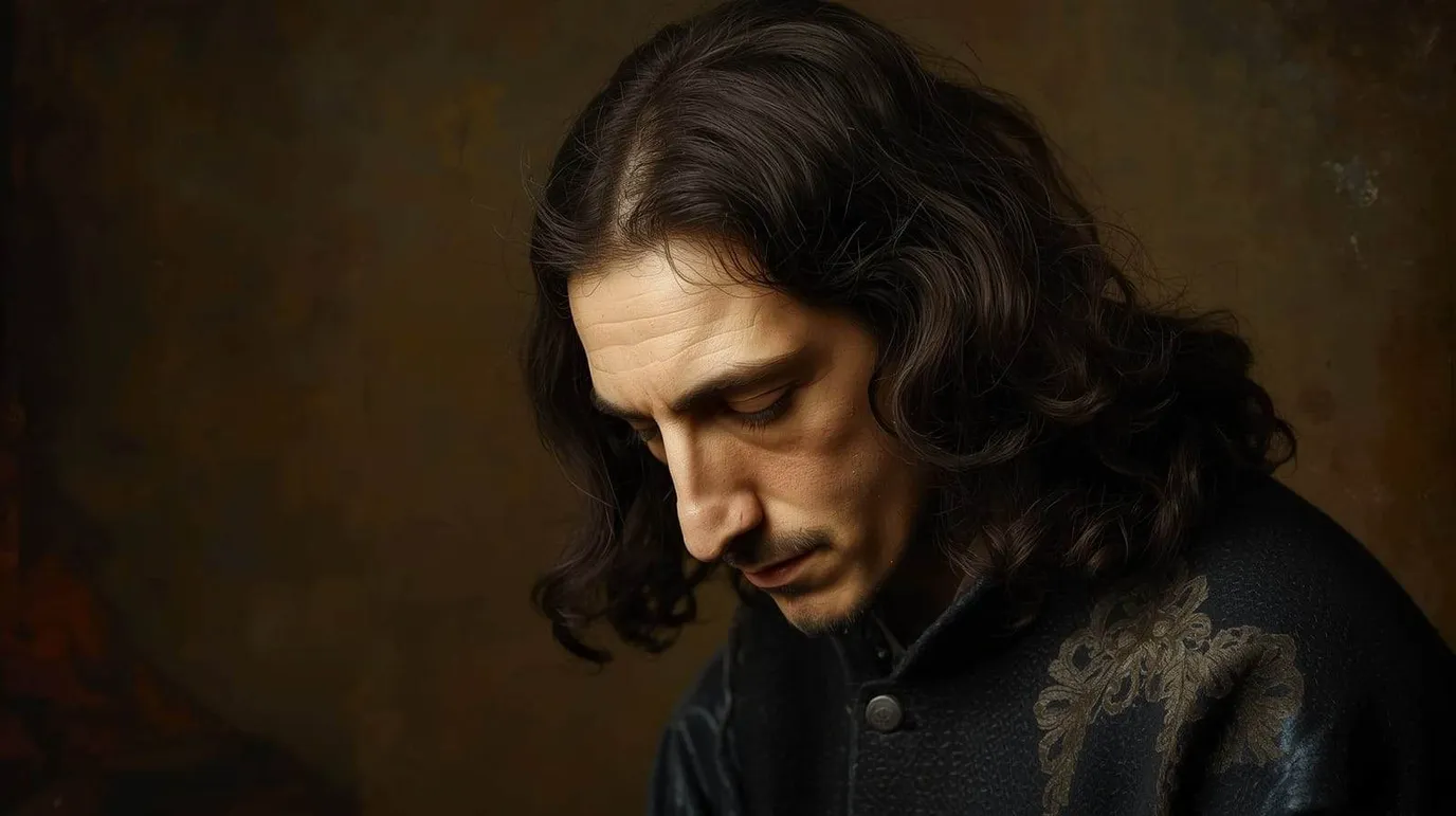 Portrait fictif du philosophe hollandais Baruch Spinoza, penseur de la substance unique et de l'éthique rationnelle