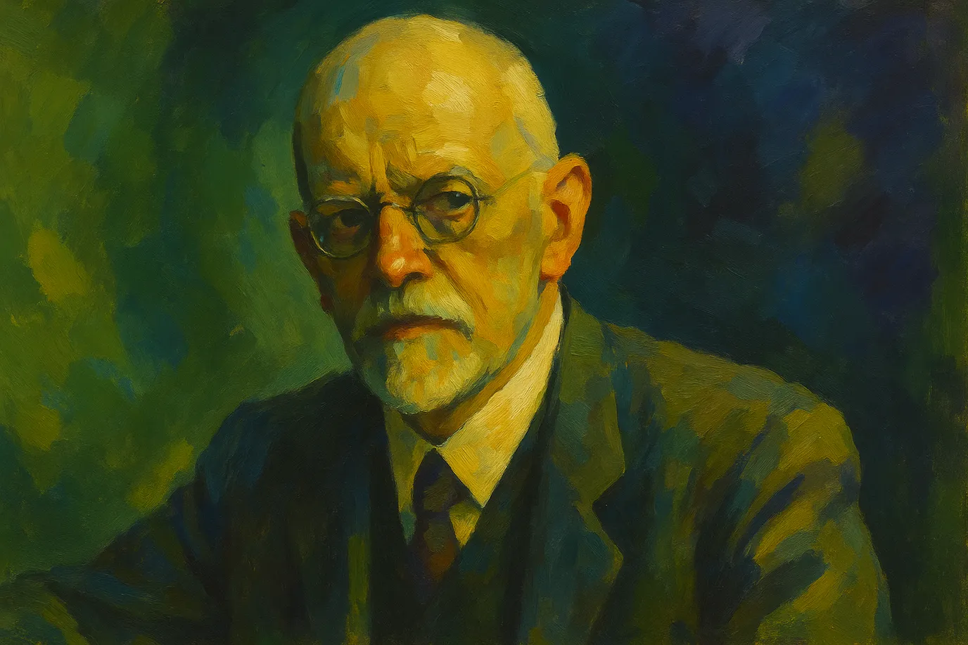 Image fictive de David Hilbert, mathématicien allemand, qui ne représente pas le personnage historique réel