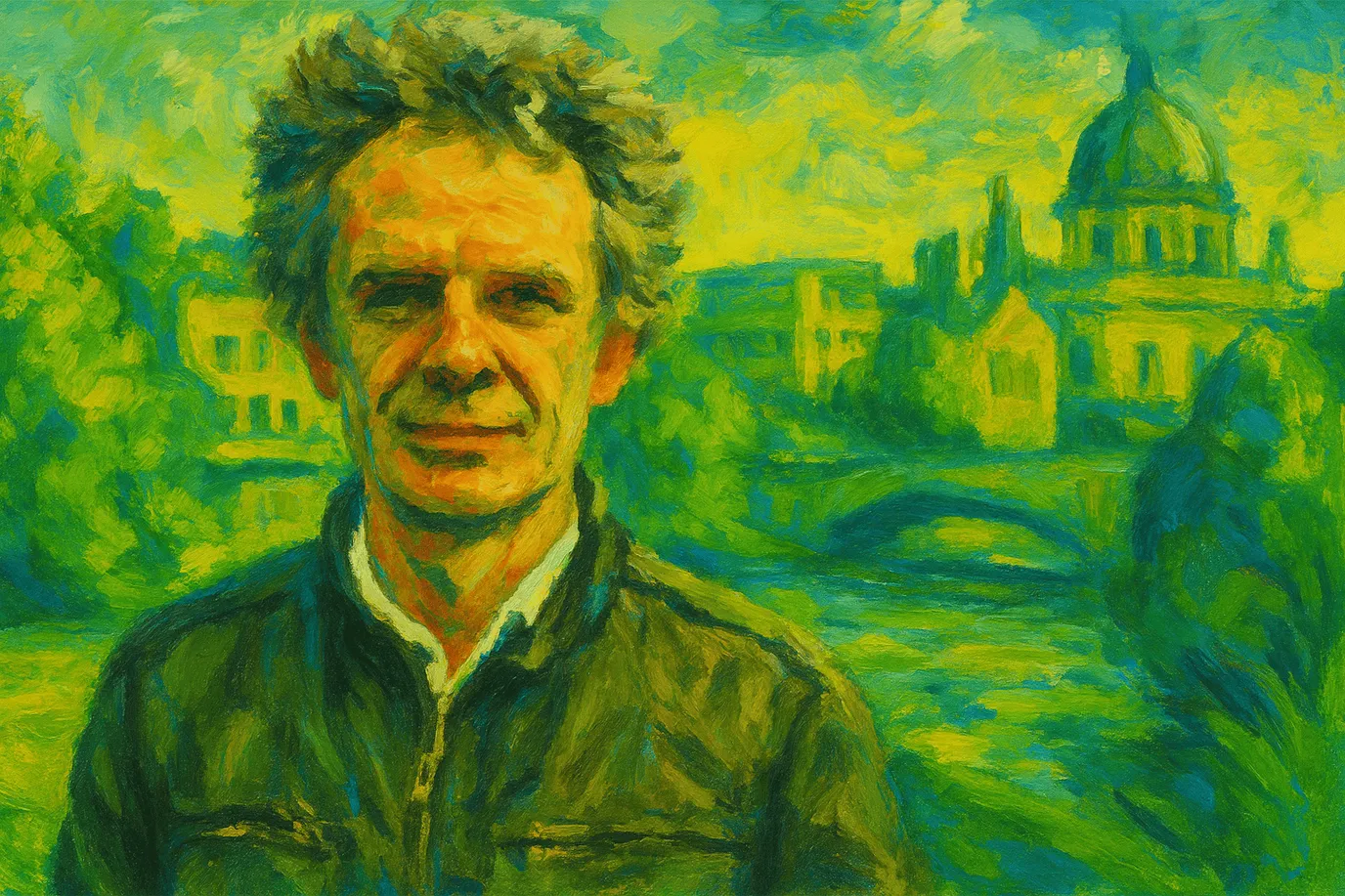 Image fictive de Galen Strawson, philosophe britannique contemporain, ne représentant pas le personnage réel