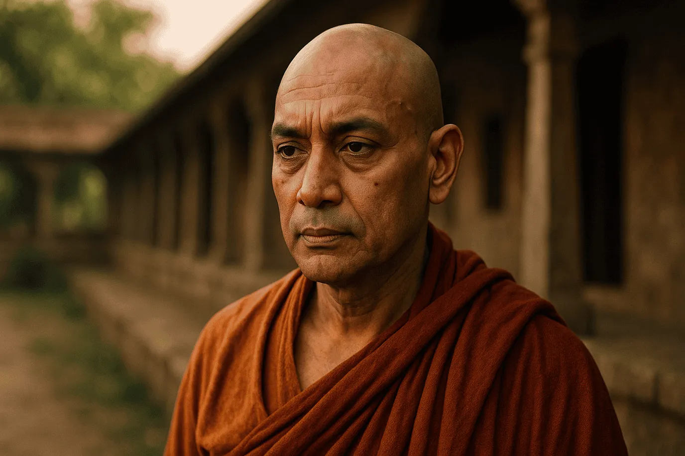 Image fictive et imaginaire de Nagarjuna, philosophe bouddhiste indien du IIe siècle, cette représentation ne correspond pas au personnage historique réel