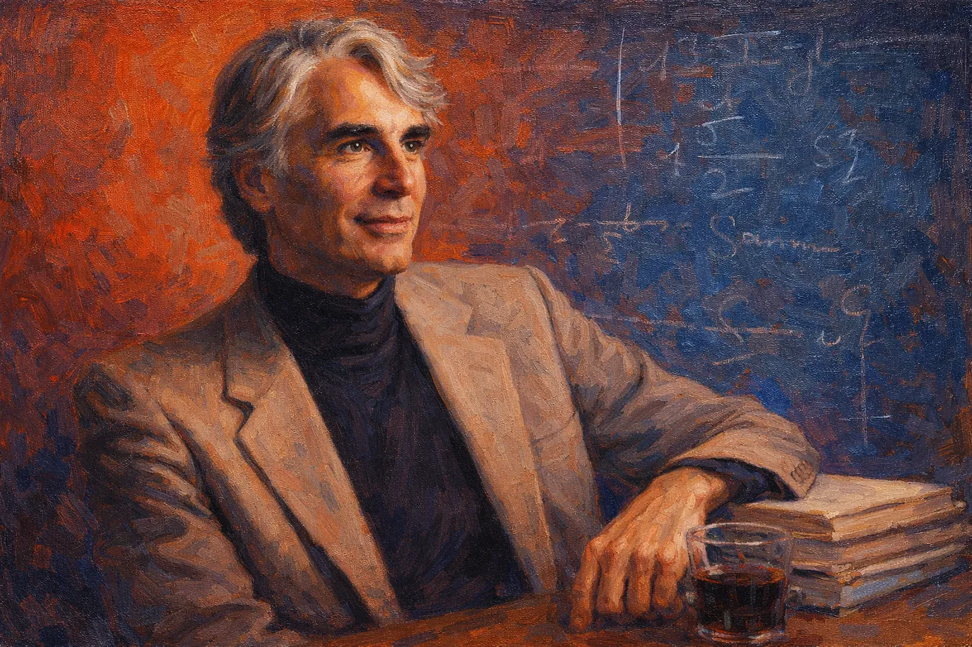 Image fictive de Robert Nozick, philosophe américain du XXᵉ siècle, ne représentant pas le personnage réel
