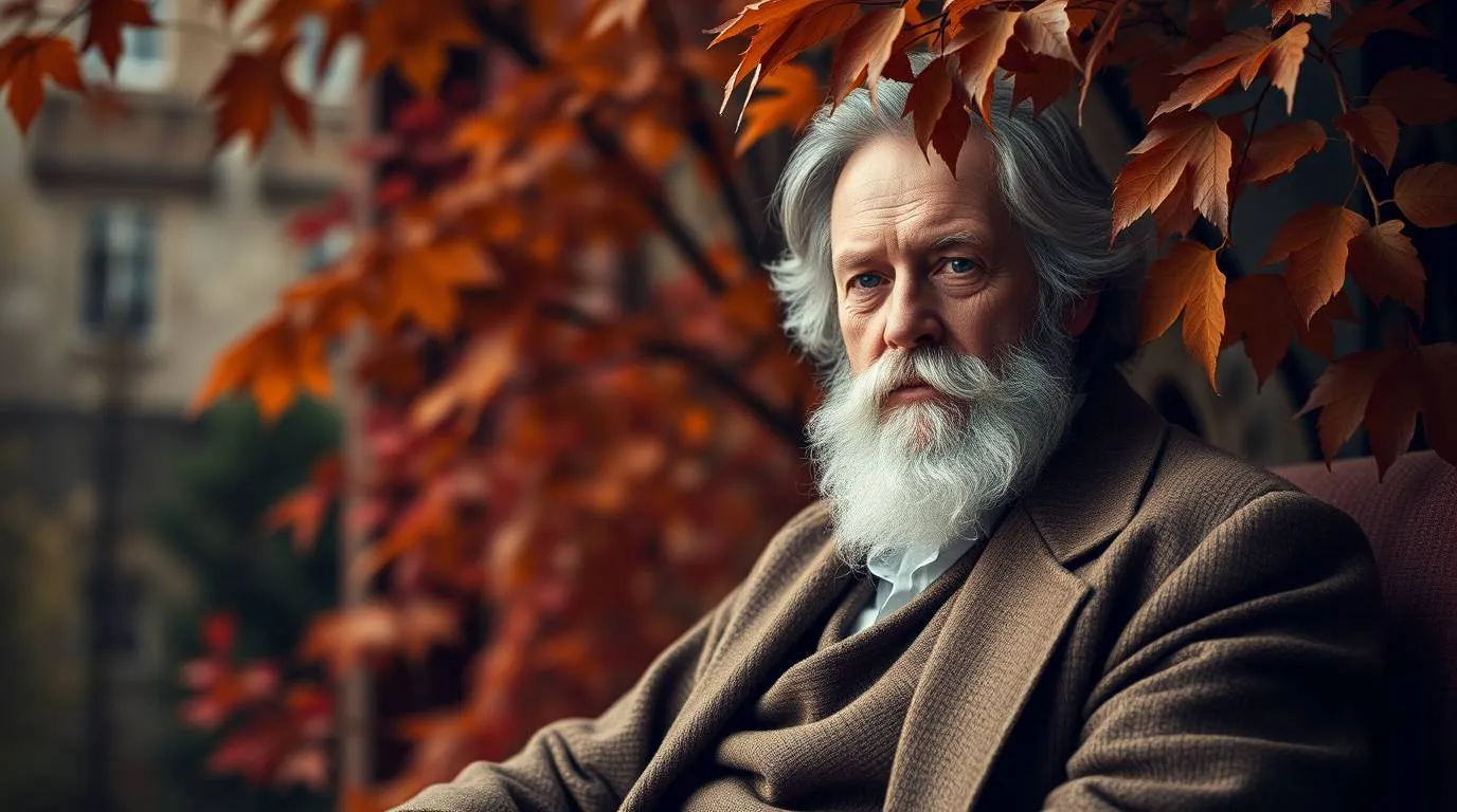 Portrait imaginaire du philosophe et psychologue William James, fondateur du pragmatisme américain et pionnier de la psychologie moderne - image fictive ne représentant pas le personnage historique réel.