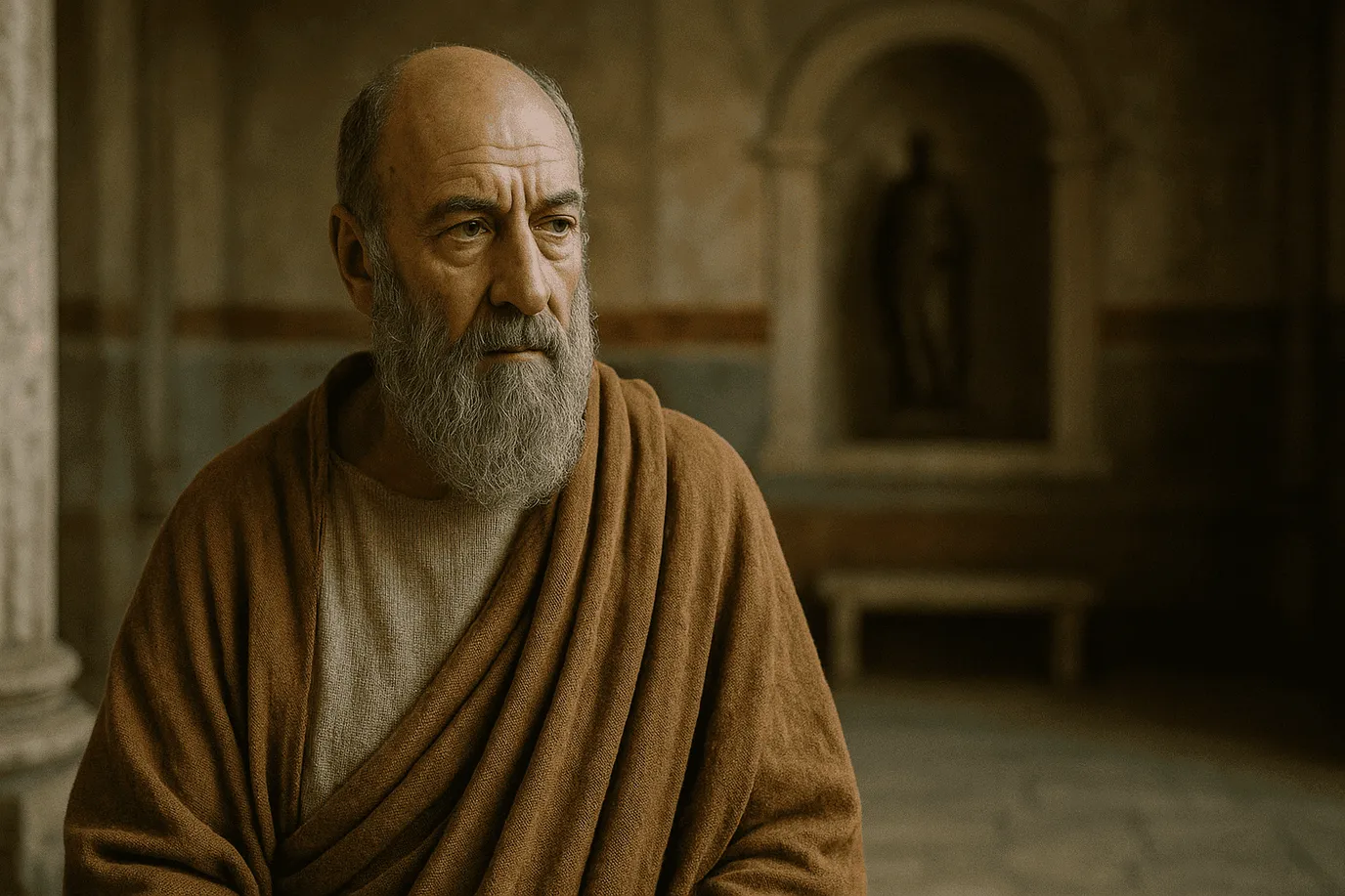 Image fictive et imaginaire de Zénon de Citium, ne représentant pas le philosophe réel